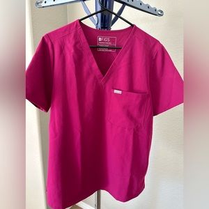 FIGS Dark Magenta Catarina Top Large